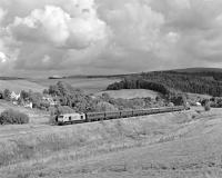 67026 Diamond Jubilee leads the Borders Line Steam Special returning to Edinburgh, with 60009 Union of South Africa trailing. The train is approaching Galabank Junction, which would be more appropriately called Killochyett Junction, the name for the northern end of Stow.<br><br>[Bill Jamieson 17/09/2015]