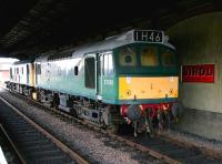 A pair of type 2s stabled in the trainshed at Boness on 24 January 2005. The locomotives are D7659 (nearest) and 25235. [See image 53197]<br><br>[John Furnevel 24/01/2005]