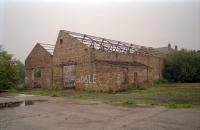 Last remaining building at the Arniston Engine colliery site, north of Engine Road, in 2002. This building had tub roads inside [see image 50567] and was close to the site of the small gasworks. The level crossing over Engine Road was off to the right with the Emily Pit just across the road.<br><br>[Ewan Crawford //2002]