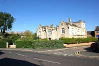 The surviving terminus at Stamford East on a branch from the GNR at Essendine. The station closed to passengers in 1957 and to goods in 1959. The station building is now a private residence and the goods shed has been converted for domestic use in connection with Welland Mews which occupies other parts of the site.<br><br>[John McIntyre 27/09/2011]