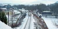 Snow caked 156.495 runs into Pitlochry from the north in early 1991.<br><br>[Ewan Crawford //1991]