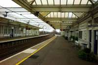 Deserted station on Ne'er day. Looking south.<br><br>[Colin Miller 01/01/2015]