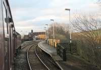 Early morning sunshine at Clapham station on 21st March 2015 as Brush Type 4 47760 runs through with the <I>Wensleydale and Durham Coast</I> rail tour. The train started at Carnforth and was steam hauled from Holgate sidings at York. <br><br>[Mark Bartlett 21/03/2015]