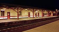 The down platform building at Huntly in 1997. This building has since been replaced by a modern structure.<br><br>[Ewan Crawford 01/02/1997]