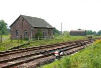 Remains at Blackford, Perthshire, in the summer of 2005, looking south across the main line. Blackford station closed to passengers in 1956, although there have been calls to reopen it in recent times.<br><br>[John Furnevel 21/06/2005]