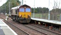 DBS 66089 forms the diverted 0R79 Mossend - Falkland through Barassie on 7 January. <br><br>[Ken Browne 07/01/2016]