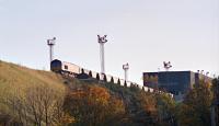 Unidentified 66 unloading a coal train at Cockenzie Power Station, seen from the north in 2000.<br><br>[Ewan Crawford //2000]