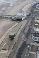 <I>Flexity</I> tram making its way towards Starr Gate calling at the North Pier tram stop. Although there is a passing loop and crossover at this point the northbound platform is just out of sight, near the top right of the picture by the war memorial. [See image 53945]<br><br>[Mark Bartlett 16/01/2016]