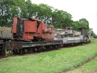 Mobile crane of a size needed for the locomotive stock. The crane has since been restored and re-painted.<br><br>[Alistair MacKenzie //]