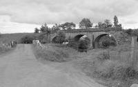 Viaduct over the Bellow Water on the closed line between Cronberry and Auchinleck, on 16 July 1998. Since demolished. This was just west of the junction at Cronberry which was to the left in this view..<br><br>[Bill Roberton
 16/07/1998]