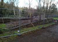 Another Christmas Eve 2015 view [see image 53903] of the 'under restoration' cattle dock at Tetbury. The adjacent goods shed is used as an arts centre; but 'my kingdom for a cow' probably wouldn't play well.<br><br>[Ken Strachan 24/12/2015]