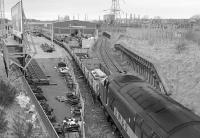 37893 shunts Baileyfield S & C Works in March 1999.  Though still connected to the Leith South branch the site is no longer rail-served!<br><br>[Bill Roberton
 /03/1999]