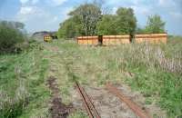 Part of the 3ft gauge peat railway operated by William Sinclair Horticulture, Gardrum Moss, Shieldhill, near Falkirk in 2000. [Ref query 2273]<br>
<br><br>[Ewan Crawford //2000]