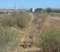 Knockshinnoch Washery seen from the buffer end of the line in 2003.<br><br>[Ewan Crawford 07/05/2003]