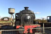 Peckett 0-4-0ST (works No. 2087/1948) seen at Quainton Road in February 2016. The loco carries the name <I>Gibraltar</I>. These nameplates were formerly carried by LMS Jubilee 4-6-0 No. 45608 [see image 40431].<br>
<br><br>[Peter Todd 24/02/2016]