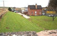 View east over the old station at Gordon in March 2016, with extension work in progress. [See image 23768]<br><br>[John Furnevel 06/03/2016]