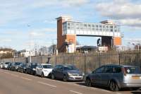 View of Strood station from Station Road on 4 March 2016. [Ref query 11223]<br><br>[John McIntyre 04/03/2016]