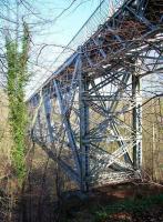 Standing below Bilston Glen Viaduct on 14 March 2016 looking north across the deep valley of the Bilston Burn towards Loanhead [see image 16772].<br><br>[John Furnevel 14/03/2016]