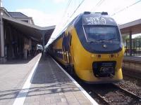 A double decked VIRM arrives in Walcheren, Zeeland in the south western Netherlands, from Rotterdam Centraal - next stop and terminus is the port of Vlissingen (Flushing). <br><br>[Andrew Wilson 18/07/2015]