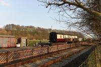 Fimber Halt showing the beginnings of the Yorkshire Wolds Railway.<br><br>[Peter Todd 11/03/2016]