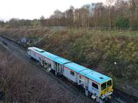 SB Rail ballast tamping machine inches up the down line and 'commits a SPAD' in the line of duty.<br><br>[Martin MacGuire 06/04/2016]