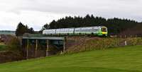 Turbostar 170414 in Borders Railway Livery. An unexpected sighting, at Stonehaven, of 170414 on an Aberdeen service and, for once, I had my camera ready.<br><br>[John Gray 05/04/2016]