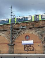 London Midland livery bringing some variety to the Clydeside Expressway.<br><br>[Rod Crawford 30/03/2016]