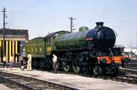 At Steamtown Carnforth Summer 1976. Given the name 'Mayflower' which actually belonged to the scrapped (6)1379.<br>
<br><br>[Colin Miller //1976]