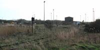 The running shed in the process of being demolished in 2012.<br><br>[Alastair McLellan 04/11/2012]