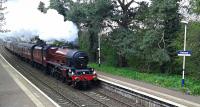 A pleasant sight in Dalston, Cumbria 45699 Galatea steaming through on route to Edinburgh from Grange over Sands on 29/04/2016.<br><br>[Brian Smith 29/04/2016]