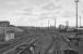 Looking south over Cowlairs carriage sidings from a passing train in 1989. The lines to Springburn are to the left and those to Queen Street out of shot to the right.<br><br>[Bill Roberton //1989]