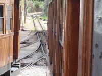 Pointwork detail at Soller - one of which connects the train tracks to the Tram that runs to Port de Soller.<br><br>[John Thorn 17/04/2016]