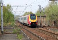 Diverted Edinburgh to Carlisle (9M47) Voyager through Coatbridge on Sunday the 8th of May.<br><br>[Alastair McLellan 08/05/2016]