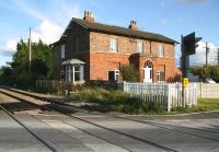 View east towards Scarborough from the level crossing at Knapton in October 2008. The station closed to passengers in September 1930. [Ref query 12501]<br><br>[John Furnevel 02/10/2008]