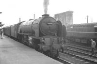 Neville Hill based A1 Pacific 60146 <I>Peregrine</I> ready to restart the 6.35 am Birmingham New Street - Glasgow St Enoch from Carlisle on Saturday 3 August 1963.<br><br>[K A Gray 03/08/1963]