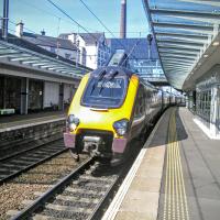 This Virgin CrossCountry service to Penzance still has most of its long journey to go. Don't you wish you could just jump aboard? No?<br><br>[David Panton 31/05/2016]