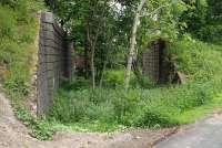 The Lanarkshire and Dumbartonshire Railway formerly crossed this bridge just west of Yoker station. This originally crossed a line to a shipyard which was closed when the Rothesay Dock was developed, rendering this bridge redundant.<br><br>[Rod Crawford 28/05/2016]