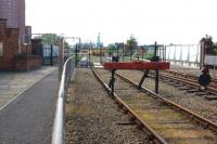 A view west from Manchester Liverpool Road station towards Ordsall Jct on 04 June 2016. The museum's operating line has now been cut back to Water St bridge with the start of the work to construct the Ordsall curve.<br><br>[John McIntyre 04/06/2016]