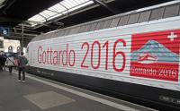 Gottardo 2016. The livery of this locomotive is in celebration of the opening of the new Gotthard Base Tunnel on the 1st of June 2016.<br><br>[John Yellowlees 08/06/2016]