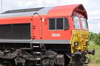 59204, one of the NPower class 59's, now owned by DB Schenker. Headed light engine east through Didcot on 16 June.<br><br>[Peter Todd 16/06/2016]