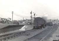 Motherwell based Fairburn tank 42200 with a train in the bay at Possil in June 1958. <br><br>[G H Robin collection by courtesy of the Mitchell Library, Glasgow 17/06/1958]