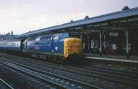 55006 'Fife and Forfar Yeomanry' Selby Station, northbound at 1312 hours on 23 August 1979.<br><br>[Peter Todd 23/08/1979]