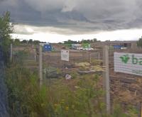 Forres site clearance begins for the new railway alignment.<br><br>[John Yellowlees 04/07/2016]