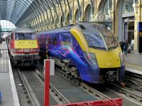 Hull Trains 180 113 at Kings Cross.<br><br>[Bill Roberton 27/06/2016]