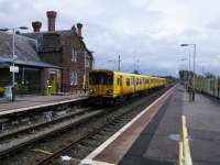 Having terminated, a Liverpool service waits to return on 29/06/2016. Platform 2, in the foreground, is on the Helsby line and sees far fewer trains.<br><br>[David Panton 29/06/2016]