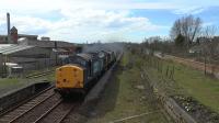 DRS 37606+37603 working 6c46 Sellafield to Carlisle Kingmoor nuclear flasks.<br><br>[Ken Browne 09/04/2016]