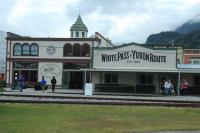 The terminal building at Skagway, Alaska, at sea level.<br><br>[Deon Webber 05/06/2016]