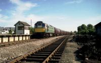 D5394 arrives at Aviemore Speyside on 5 July 1991 with the <I>Royal Scotsman</I>, following an overnight stop at Boat of Garten. <br><br>[John McIntyre 05/07/1991]