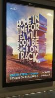 A new poster, advertising the Queen Street reopening.<br><br>[John Yellowlees 25/07/2016]
