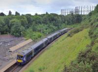 170456 passes Kelvindale with an Edinburgh - Queen Street train.<br><br>[Bill Roberton 18/07/2016]